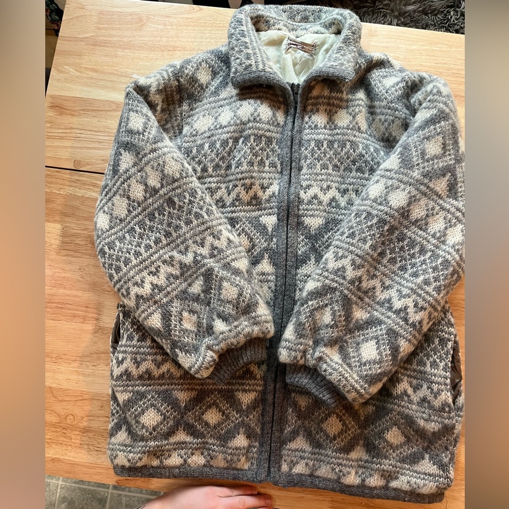 100% wool Nordic sweater